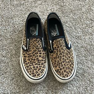 Cheetah Print slip on Vans